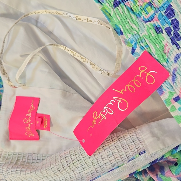 Lilly Pulitzer Colorful Sleeveless Dress with Lace Detail Sz 6 New - Picture 3 of 4